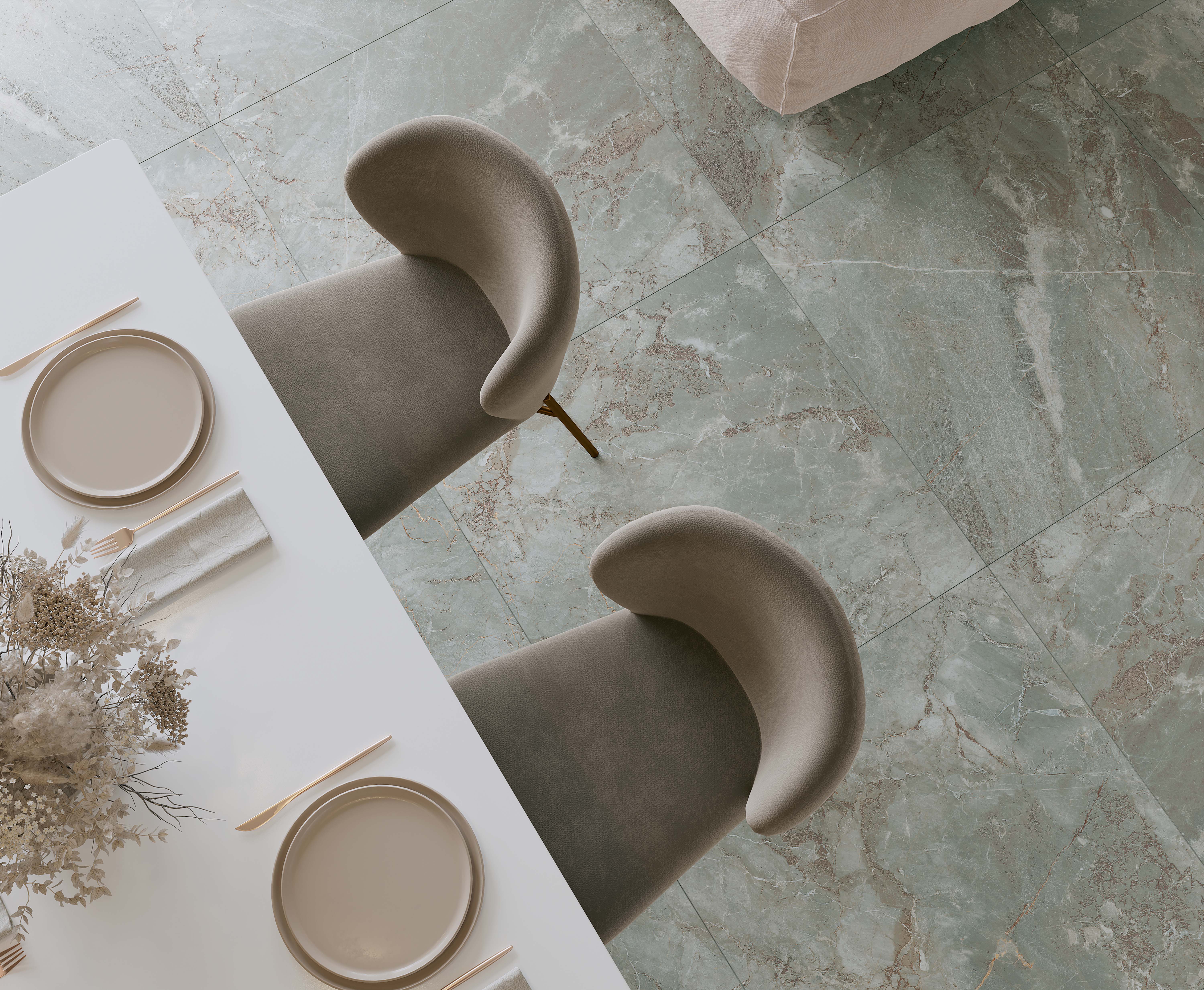 Gemini olive керамогранит карвинг 80x80