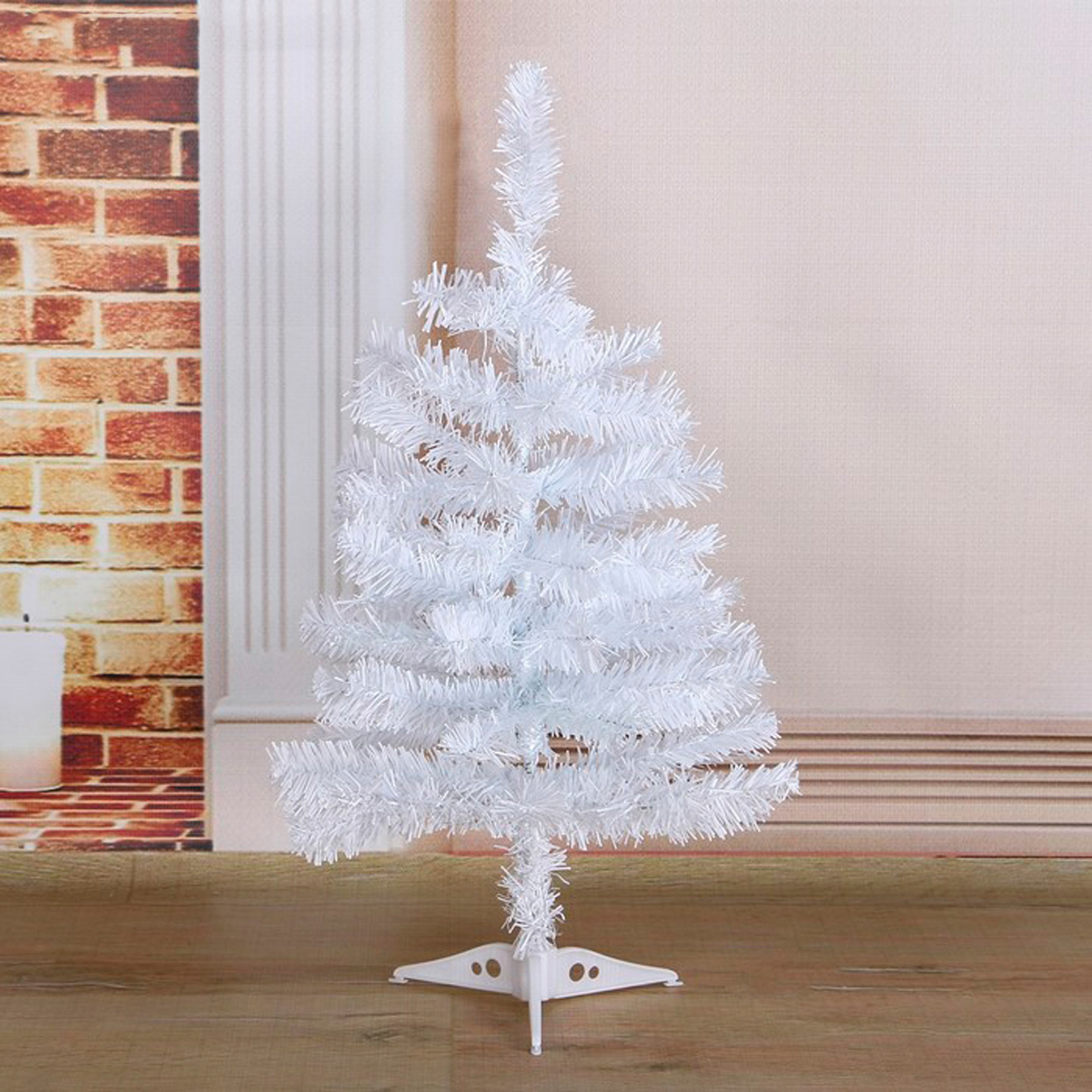 Ель декор. 60 см, 60 веток (белая) "зимнее волшебство" 703632