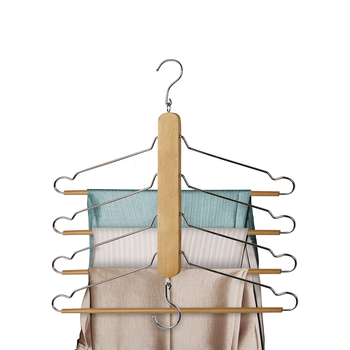 Вешалка-трансформер 4-х уровневая, натур. (1/24) "valiant" 18082