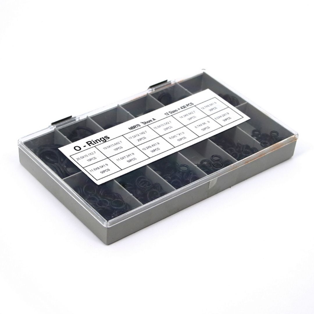 Набор сантехнических прокладок (410 штук) 12 размеров O-ring / IDRONORD (Италия)