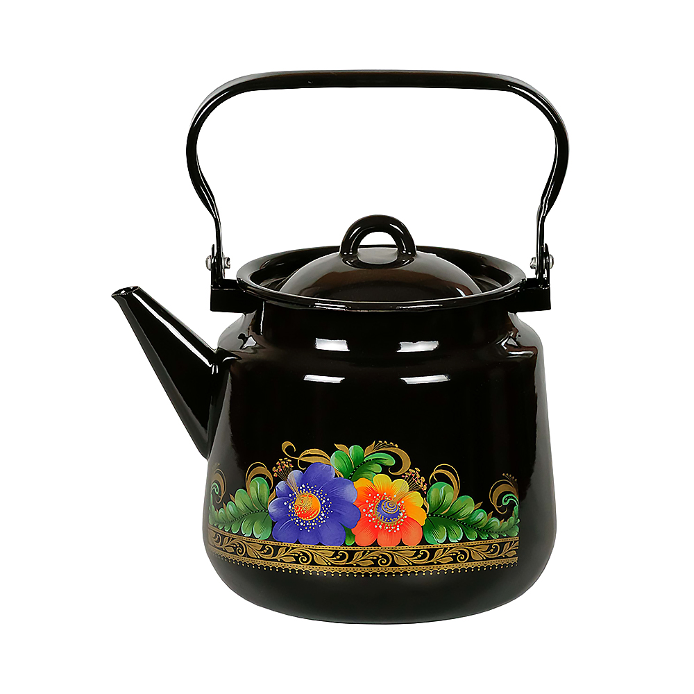 Чайник эмалиров. декор. 3,5 л (1/4) "стальэмаль"  1с26с