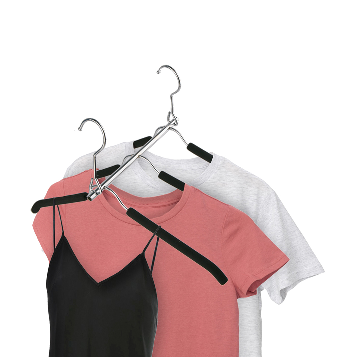 Вешалка-трансформер с мягким противоскольз. покрытием (1/20) "valiant" 50336