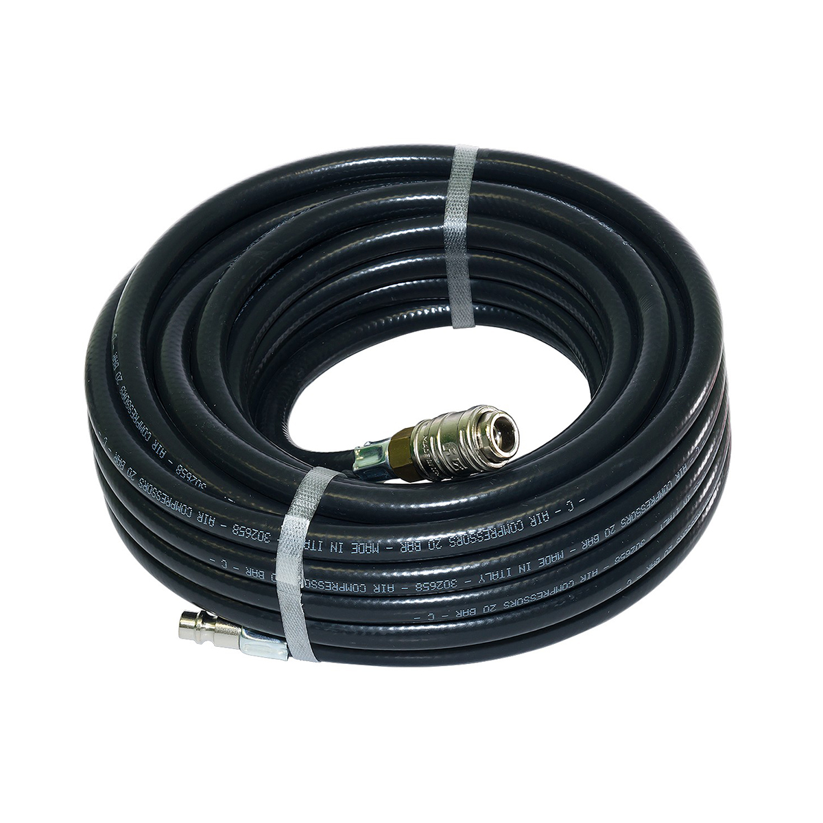 Шланг резиновый для пневмоинструмента d=6/11 мм 5 м, с фитингами rapid (1) "fubag" 170100