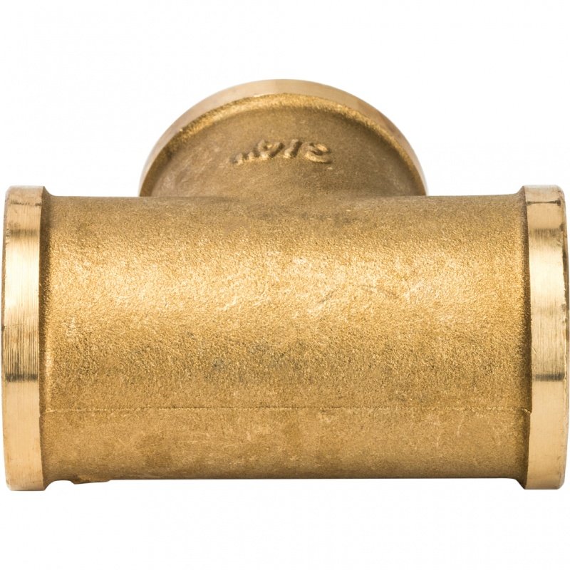 Тройник резьбовой ВР 3/4" латунь STOUT