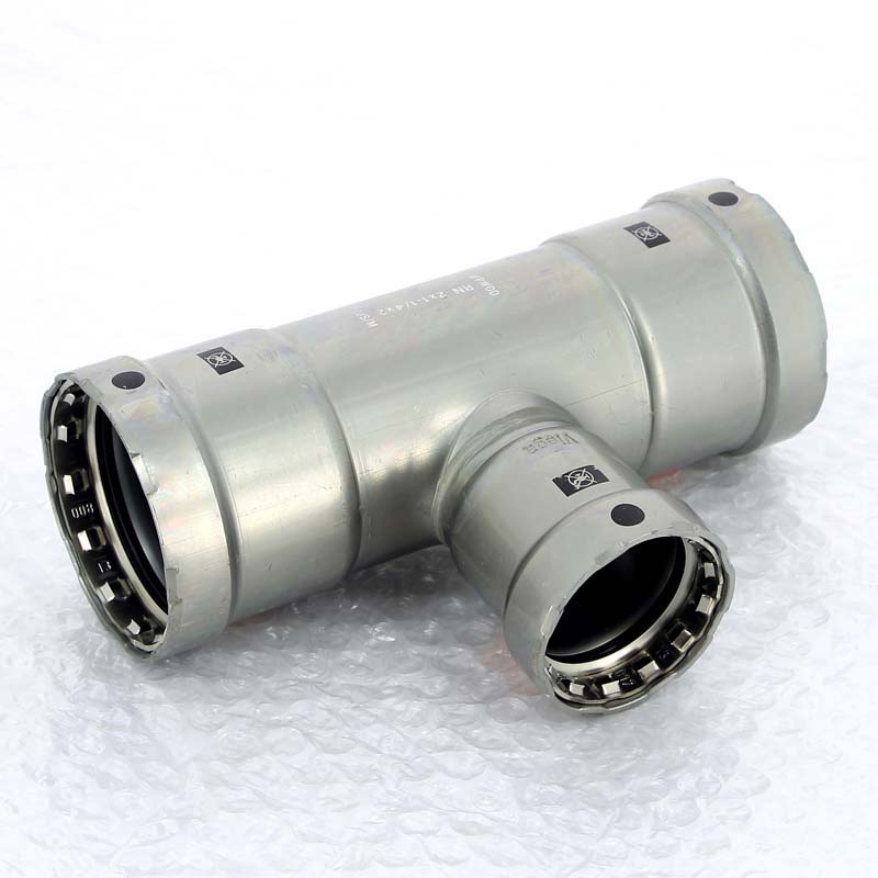 Тройник пресс оцинкованная сталь Megapress VIEGA 2" х 1"1/4 х 2"