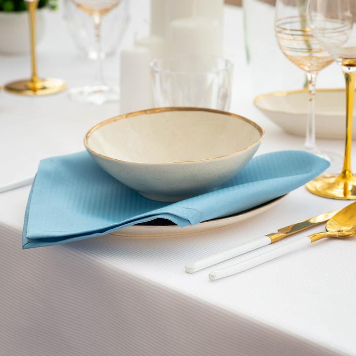 Салфетки столовые "этель" elegance 45*45 см набор 4 шт. (серо-синий) (1/34) 7091160