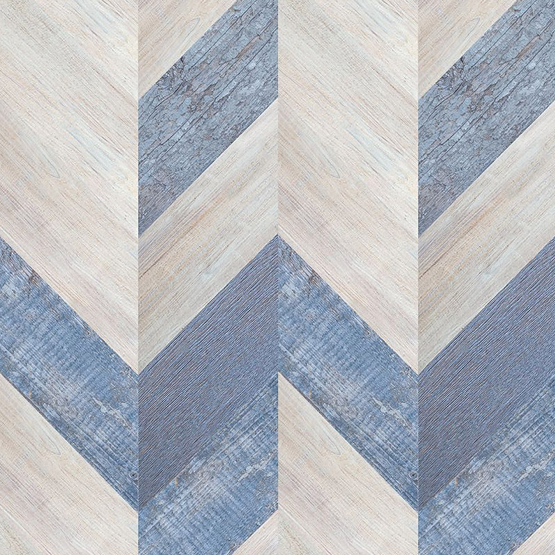 Пробковый пол Corkstyle Chevron Blue (glue) 6 мм