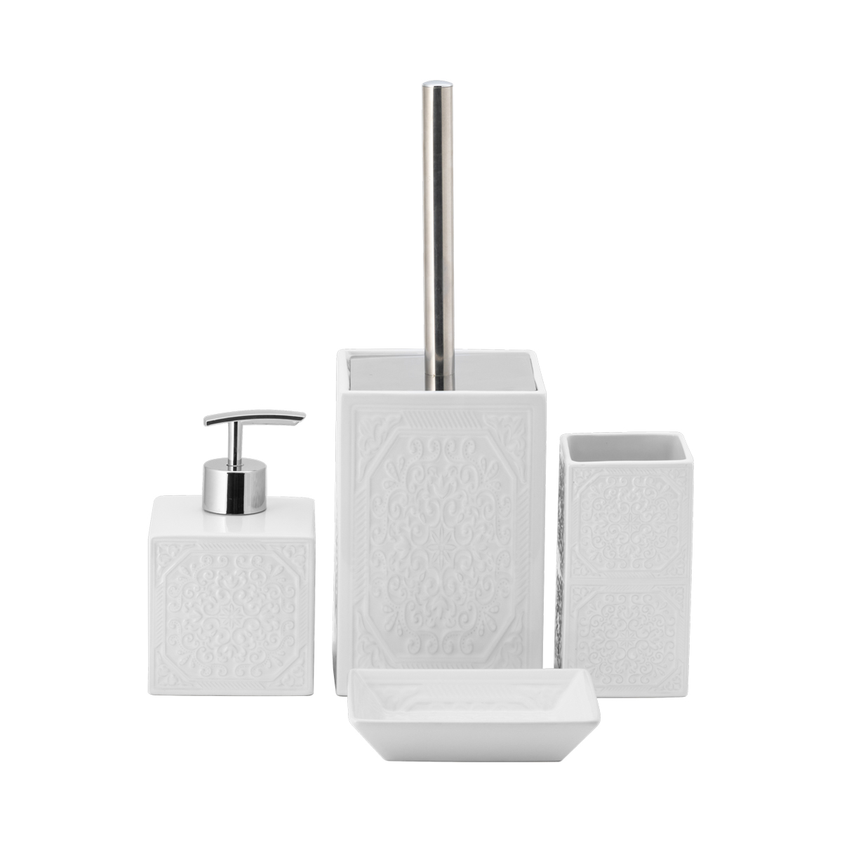 Мыльница "venice" керамика (белый) (1/36) "swensa" swtk-6010-d