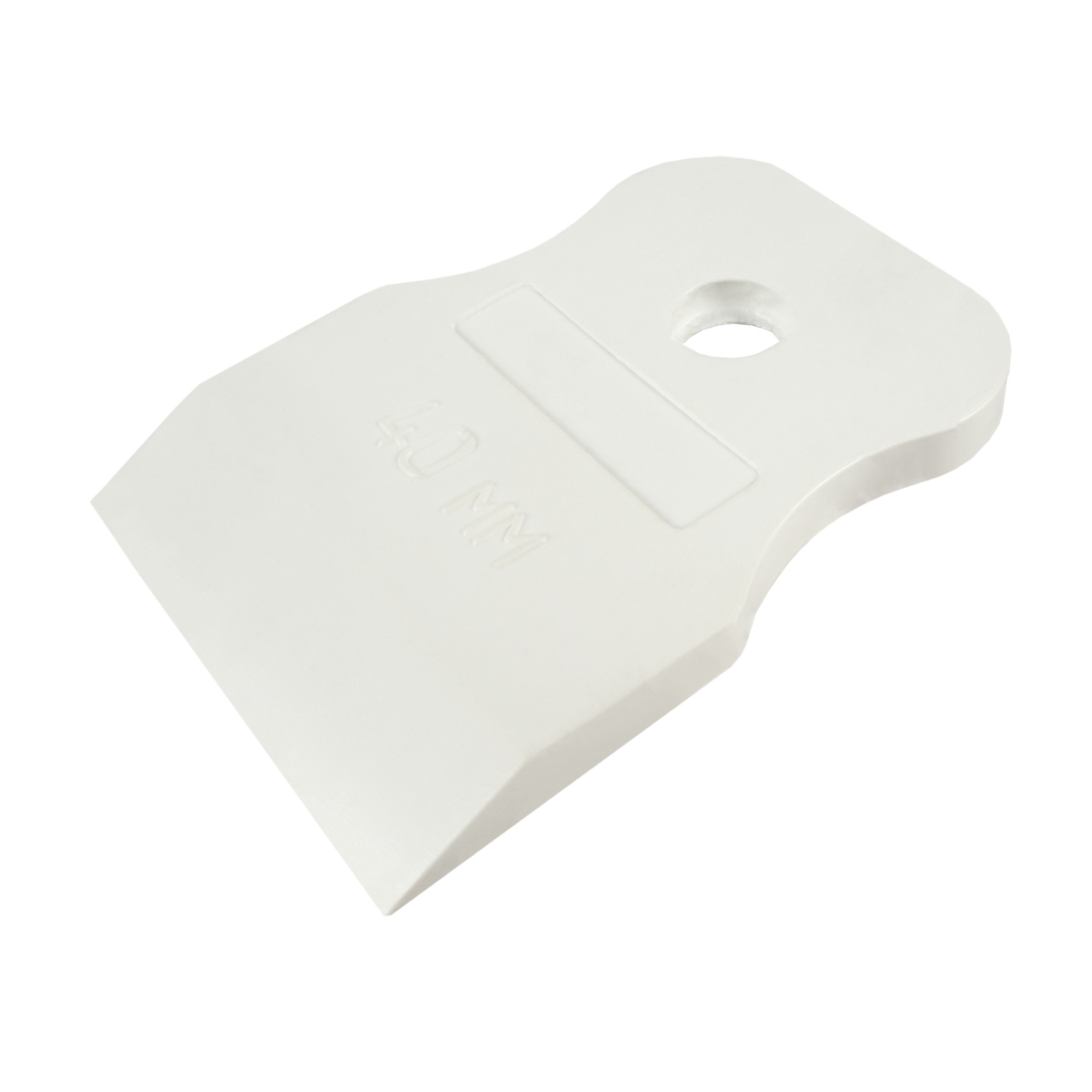 Шпатель резиновый белый  40 мм (5/600) "кедр"  139-0001