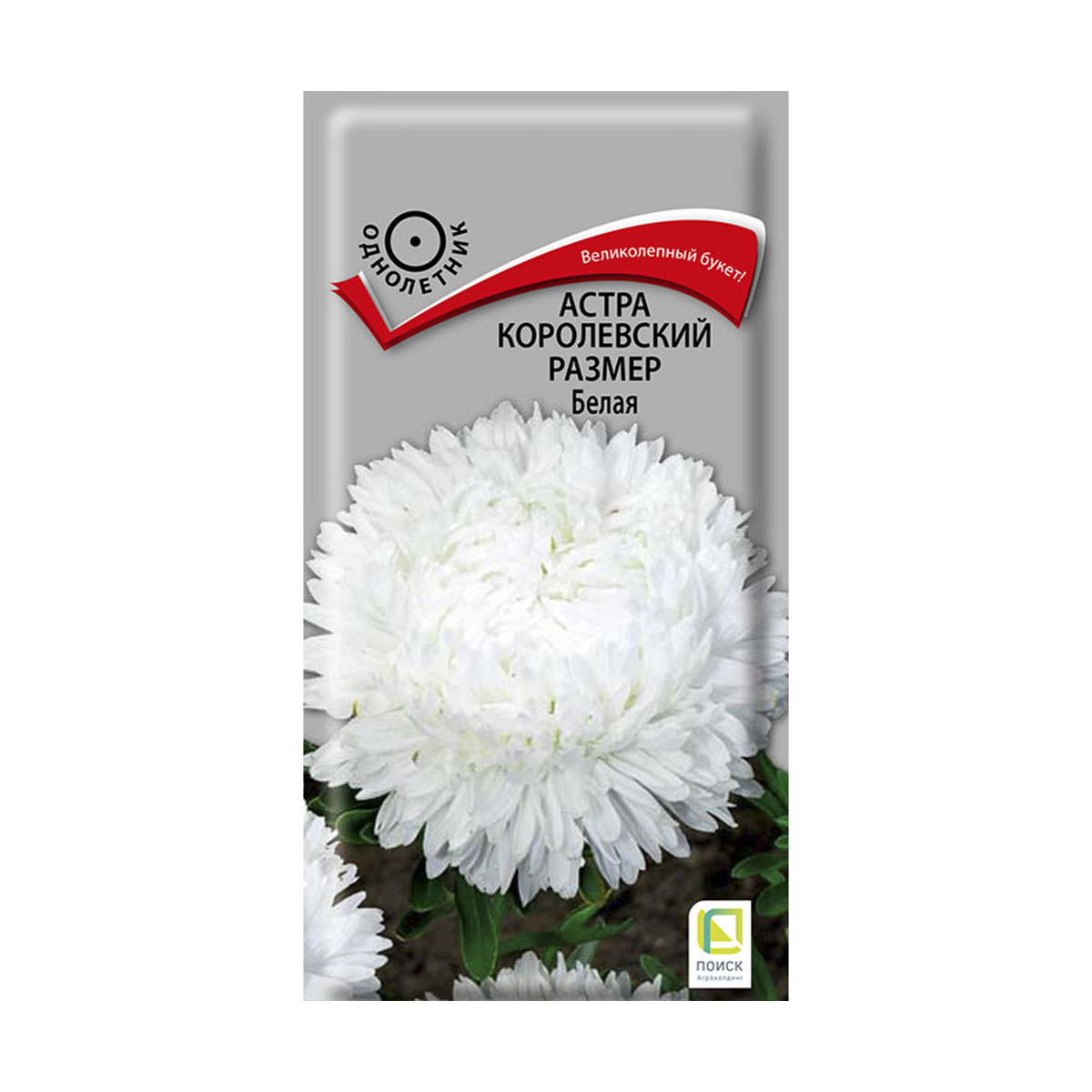 Семена цветов астра "королевский размер", белая ("1) 0,1 г (10/100) "поиск"
