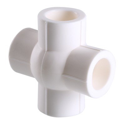 Крестовина компланарная 20 мм полипропилен PP-R VALTEC белая