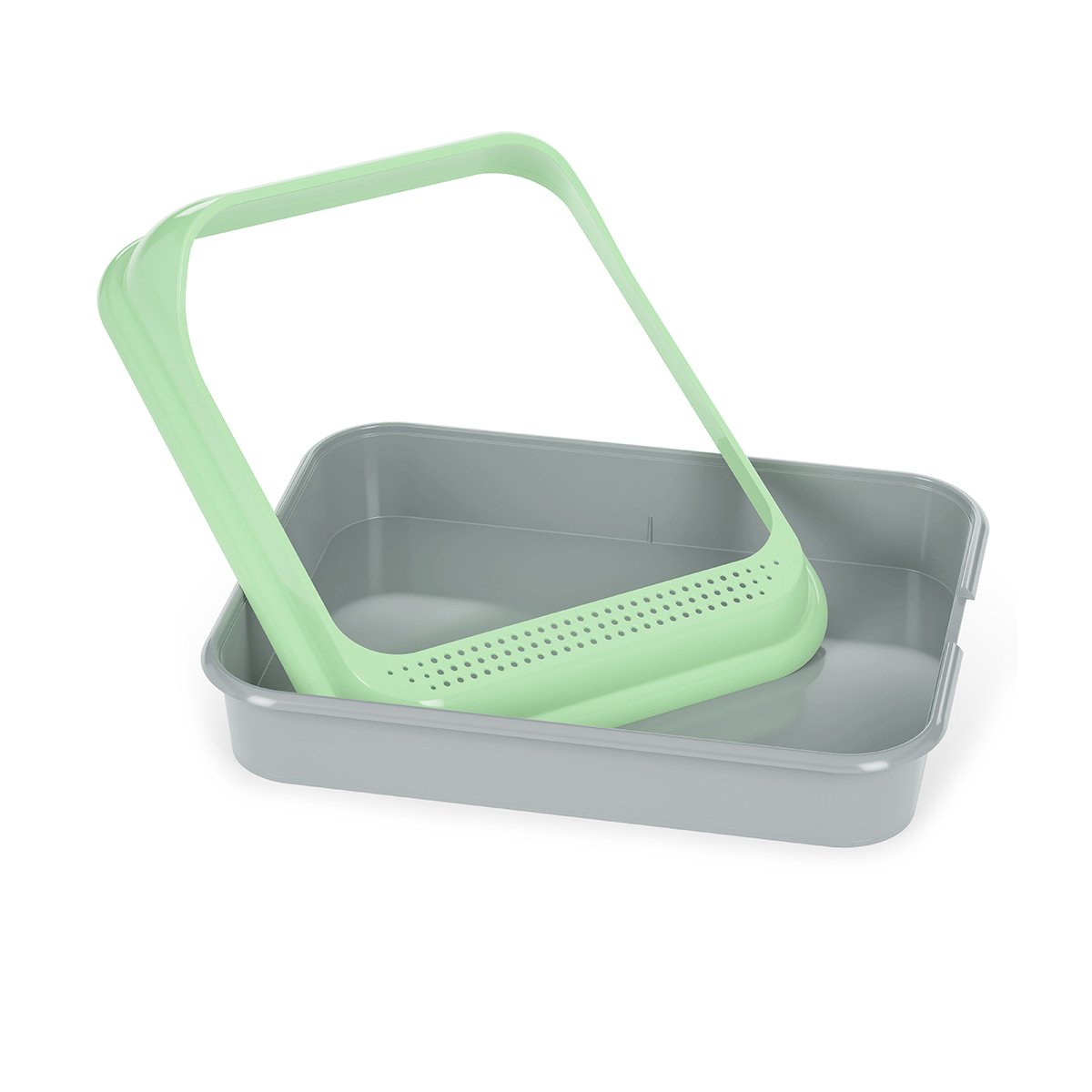 Лоток для животных "барсик" (зеленый) (1/17) "альтернатива" м6931