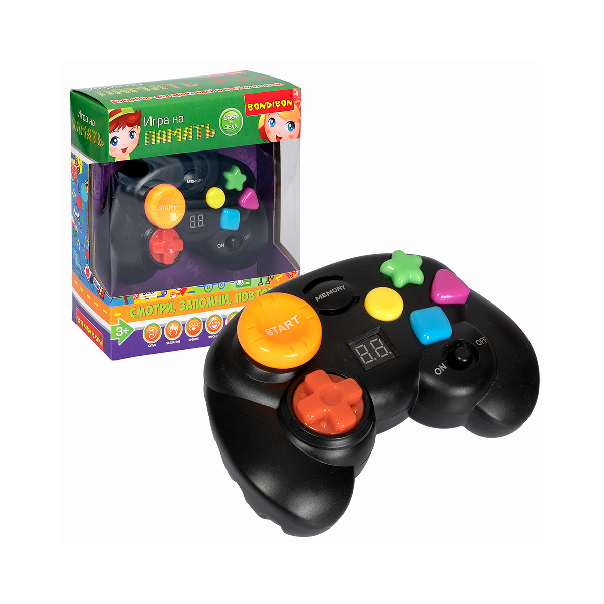 Игра настольная "на память" джойстик "bondibon" вв5464