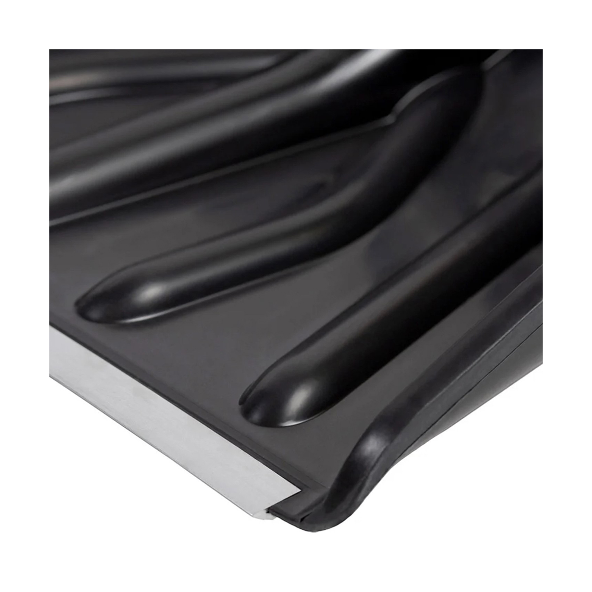 Лопата снег. пласт. "купец" (ковш) 410 х 460 мм (10) с мет. пластиной "цикл"