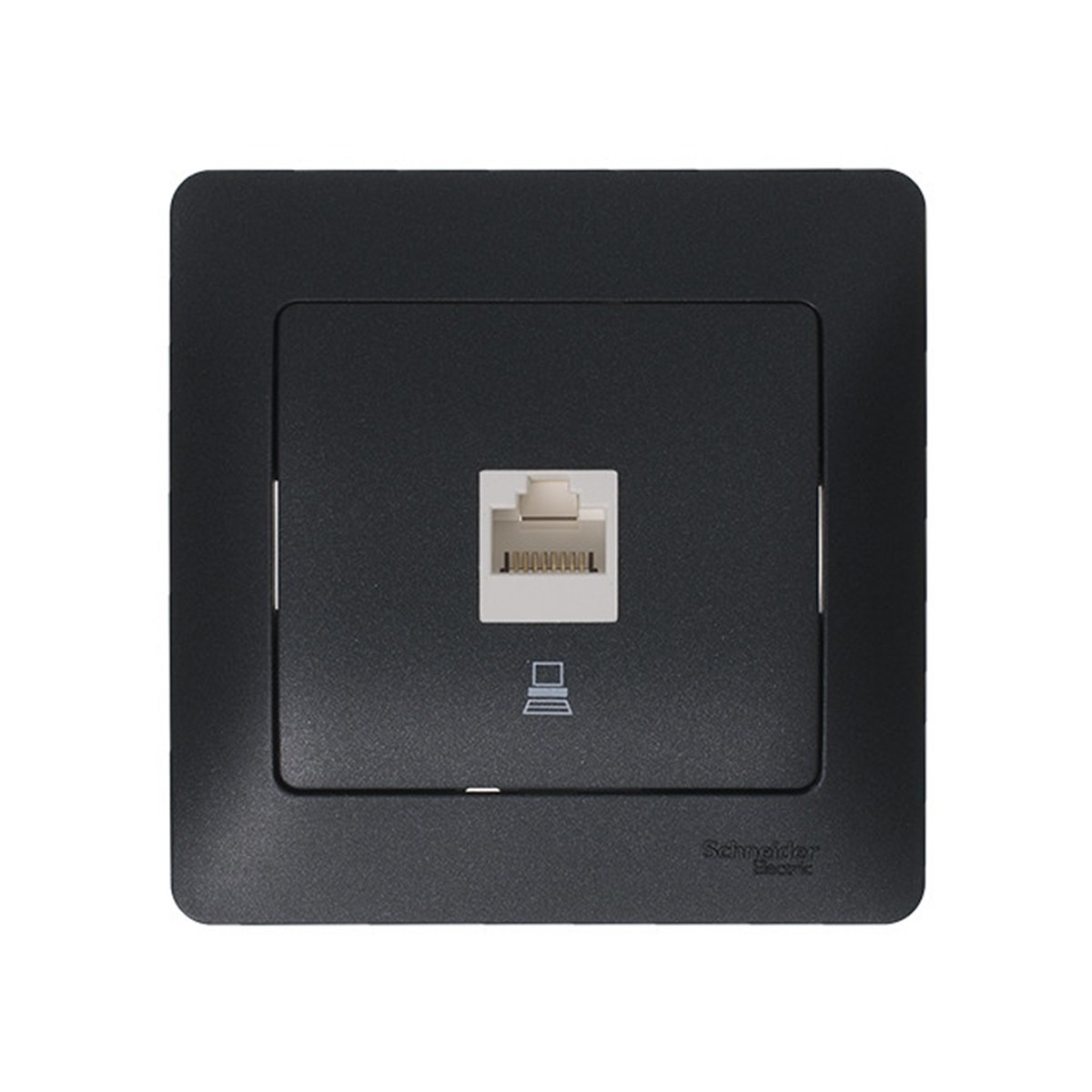 Рамка "glossa" 1 местн. универс., антрацит (1/45/270) "schneider"