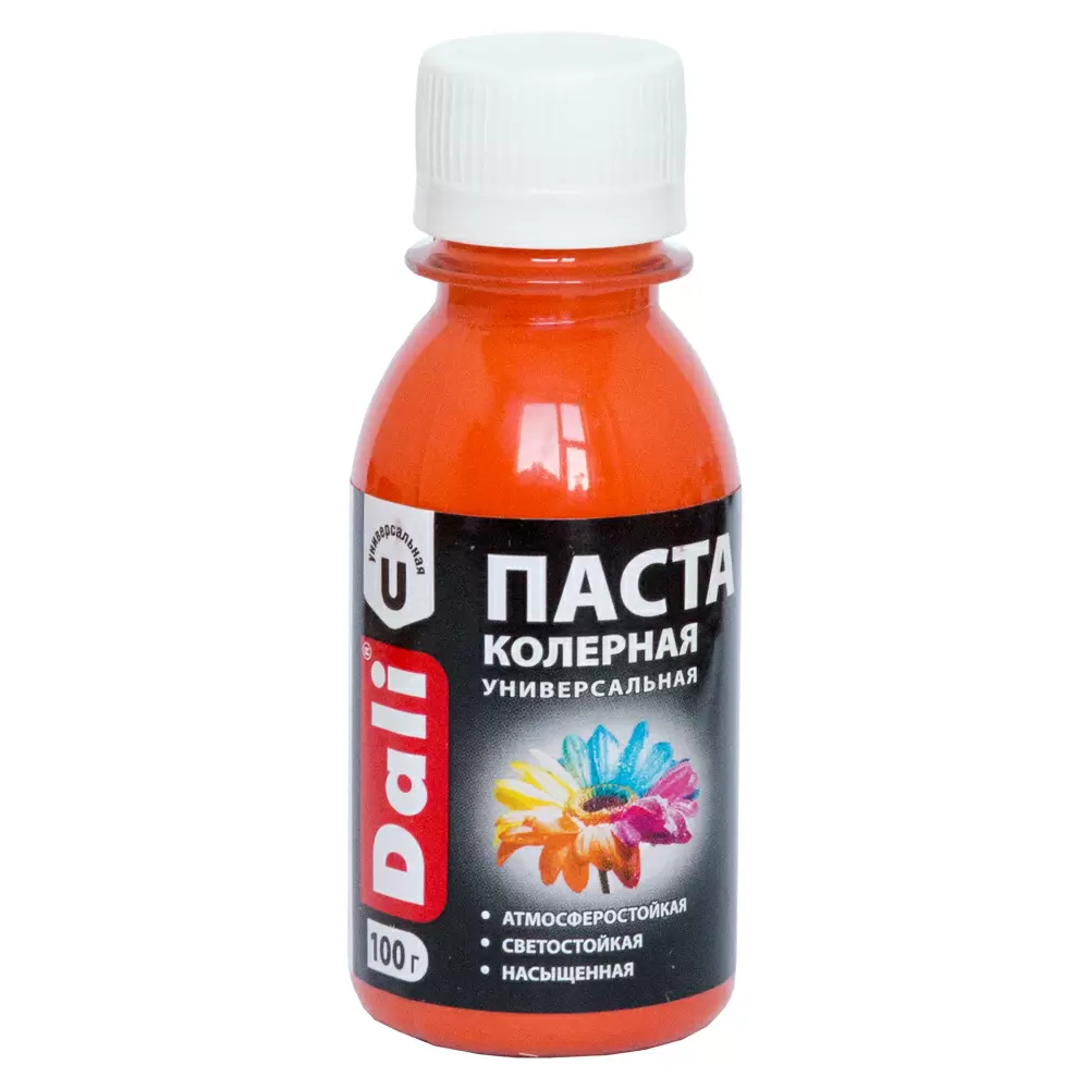 Dali Паста колерная универсальная атмосферостойкая светостойкая, персик (0,1кг)