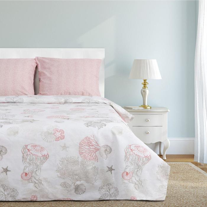 Постельное белье "этель" ракушки 2 сп. (бязь) (1/6) 3289249