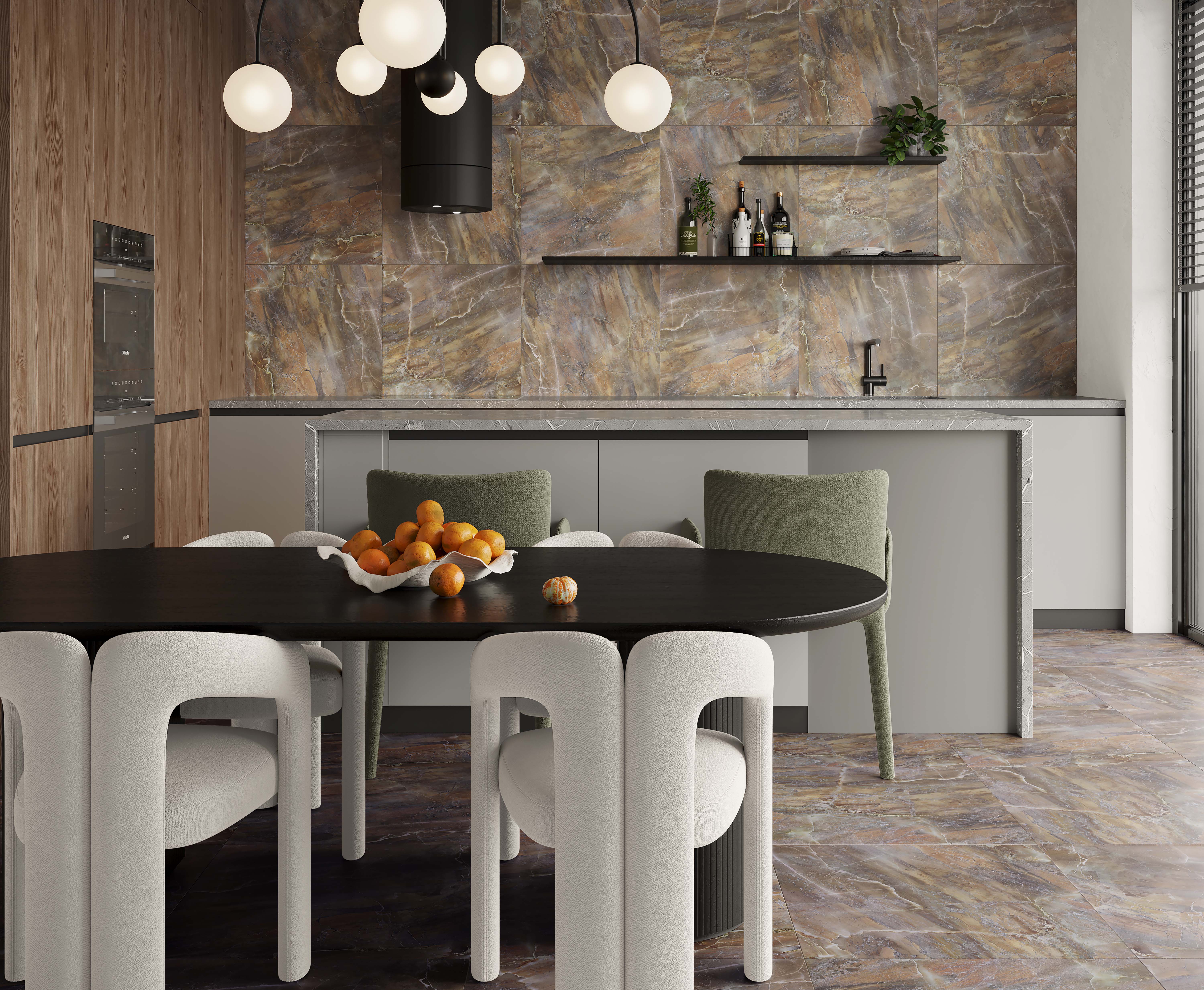 Rich коричневый 25x75