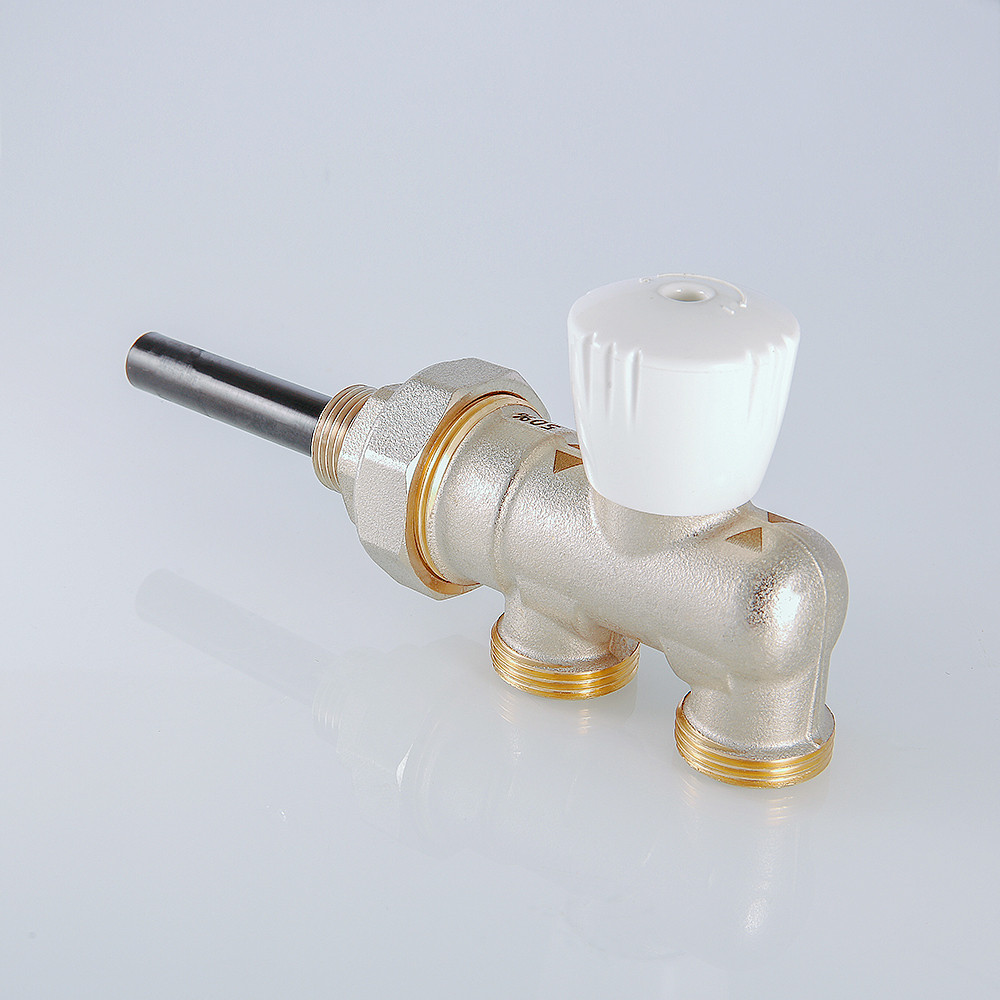 Узел инжекторный угловой НР 1/2" х 50 % х 3/4 ЕК для подключения радиатора VALTEC