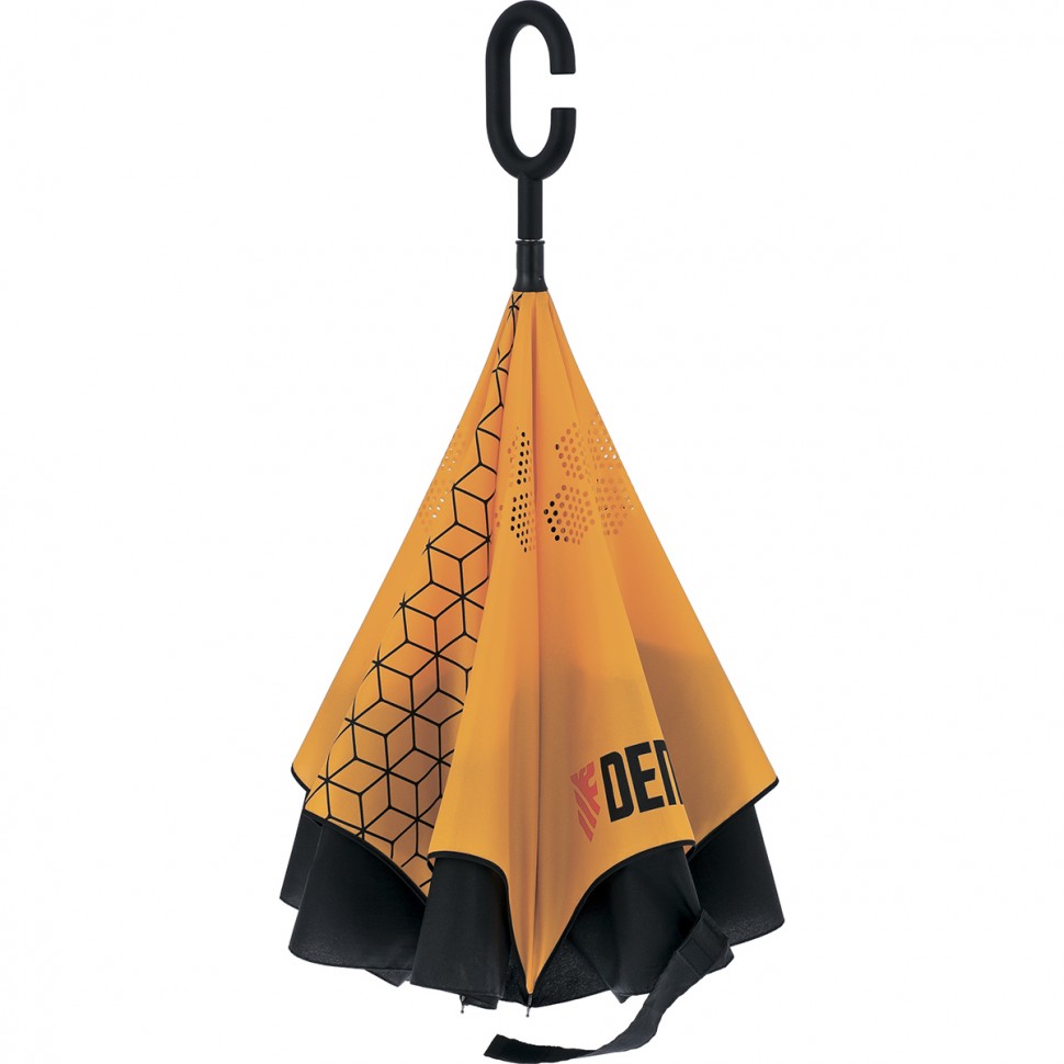 Зонт-трость обратного сложения, эргономичная рукоятка с покрытием Soft ToucH Denzel (69706)