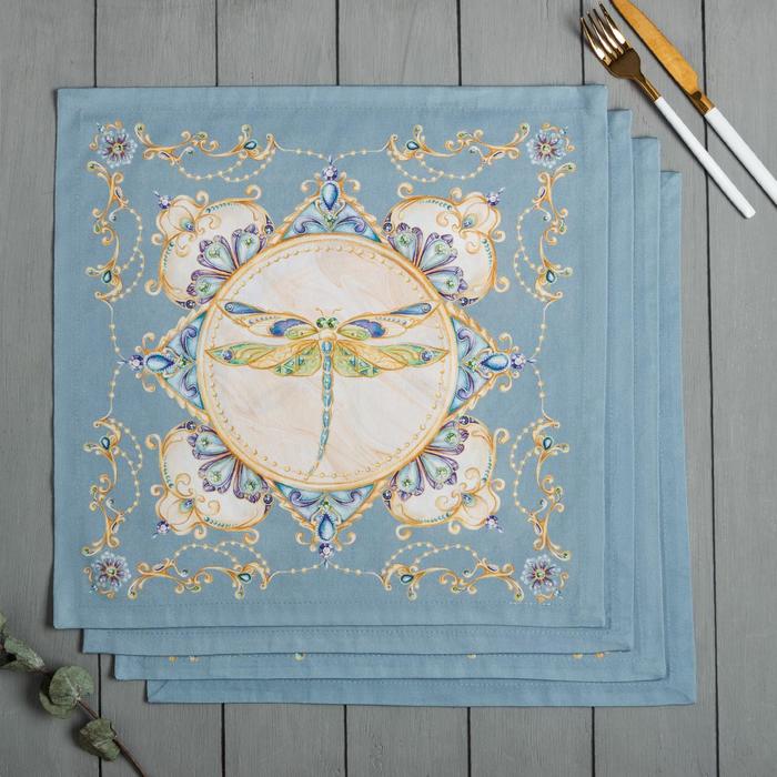 Салфетки столовые "этель" драгоценности 45*45 см набор 4 шт. (1/50) 6932170