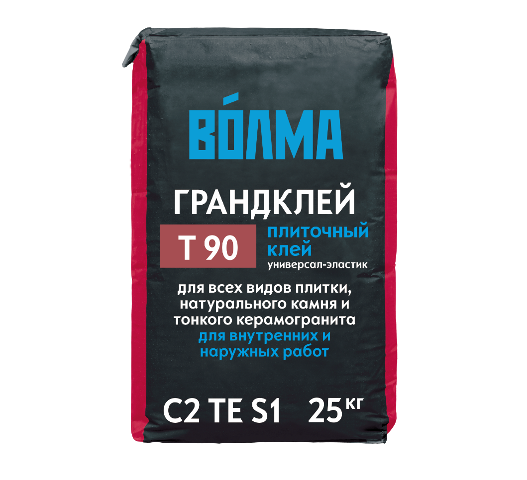 Плиточный клей Волма Грандклей Т90 25 кг