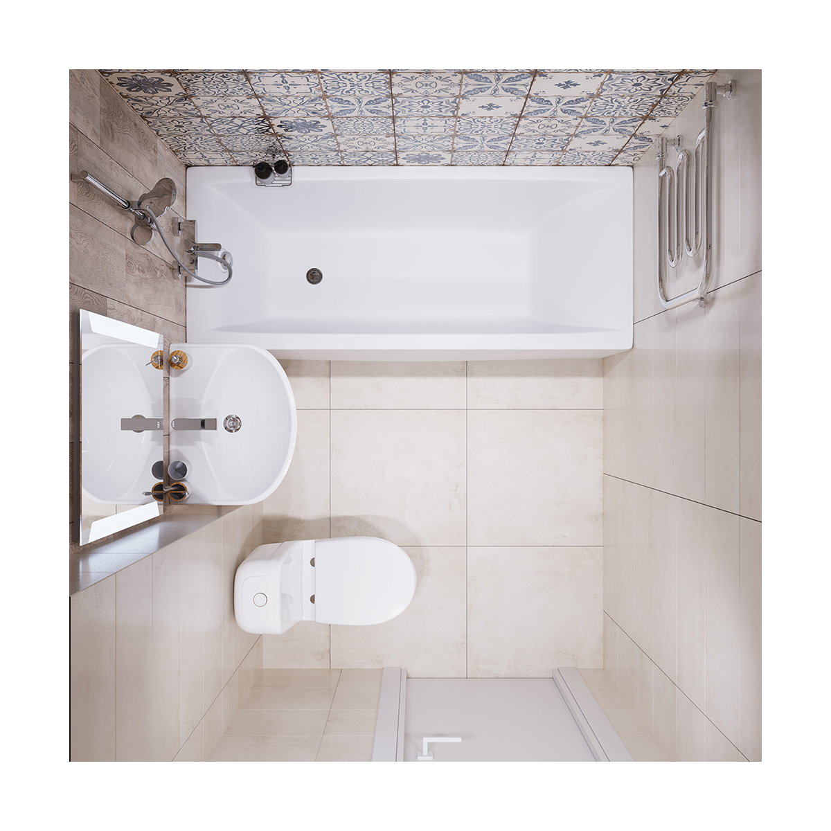 Раковина "самарская" уп белая "sanita" wb.pd/samarsky/57-c/wht.g/s1