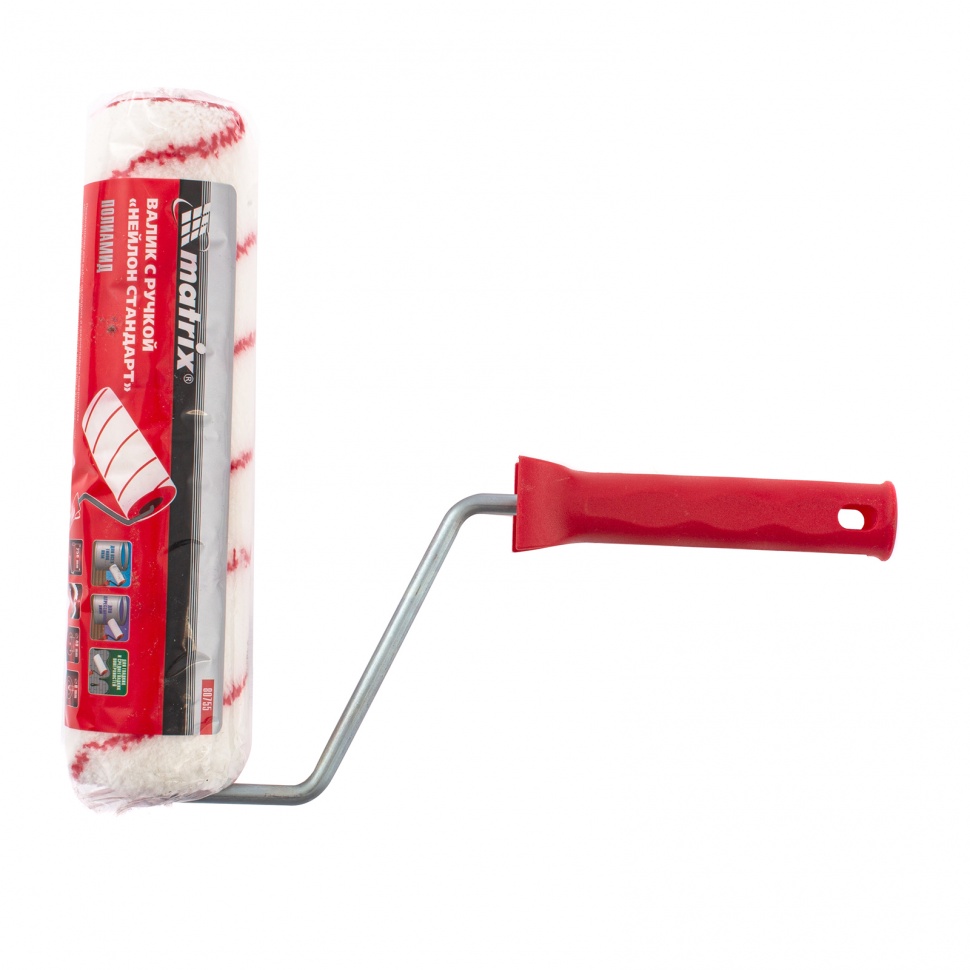 Валик "Нейлон Стандарт", 250 мм, ворс 9 мм, D 48 мм, D ручки 8 мм, полиамид Matrix (80755)