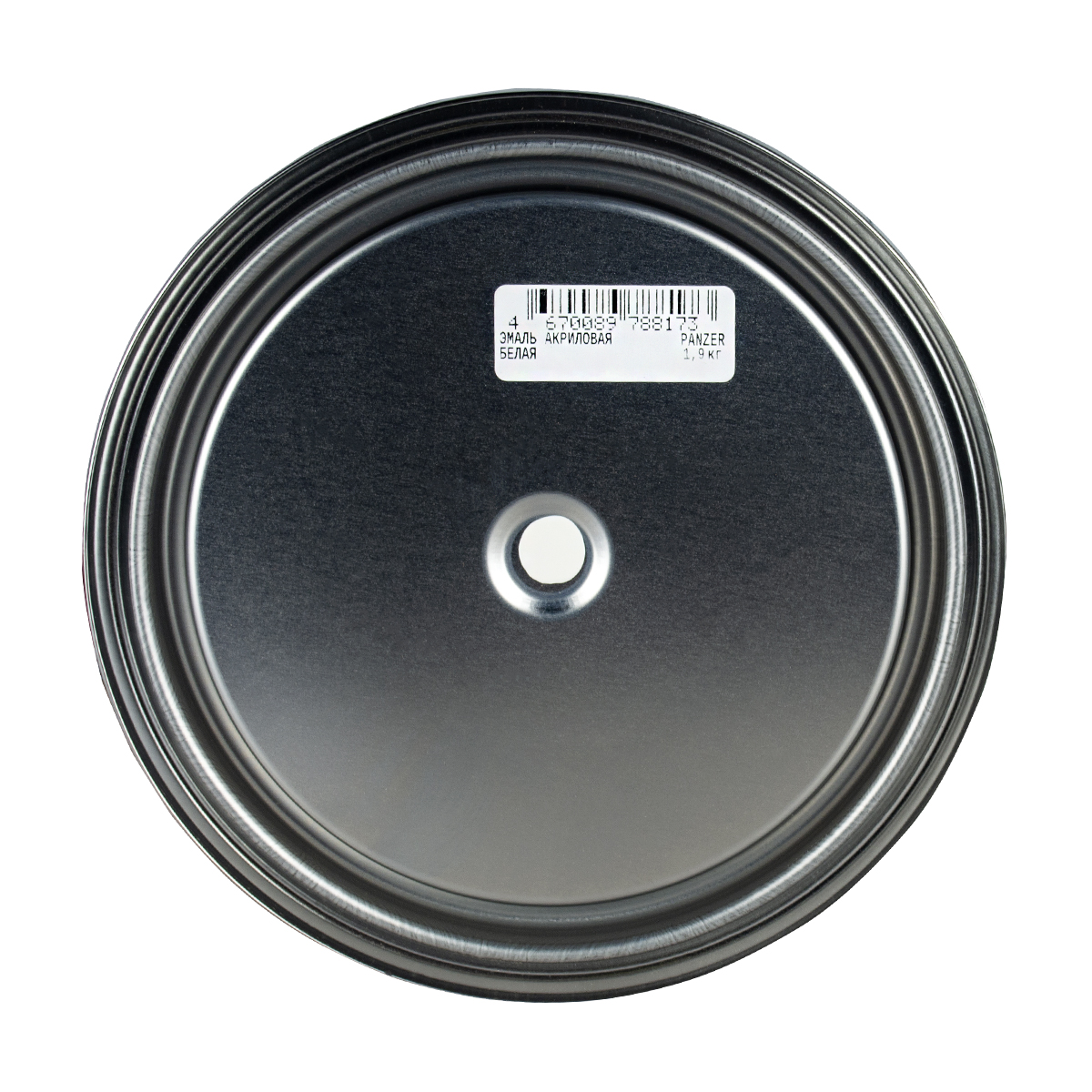 Эмаль акриловая полуглянцевая белая 1,9 кг (1/6) "panzer"