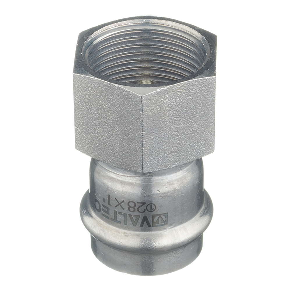 Муфта пресс-В 28 мм х 1" нержавеющая сталь VALTEC