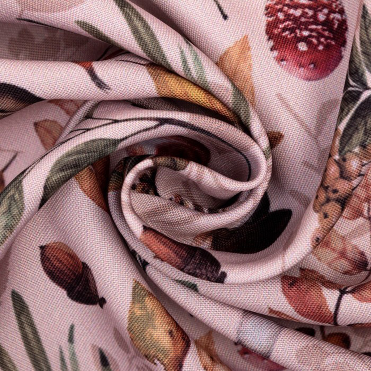 Шторы для кухни "nature forest" 145*180 см компл. 2 шт. с подхватами (1) "этель" 7183003