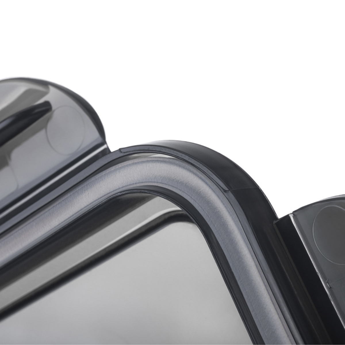 Контейнер для продуктов с клапаном "brilliant" 1,15 л квадратный (черный) (1/12) "бытпласт"