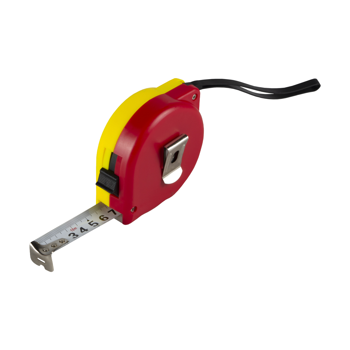 Рулетка с фиксатором, пласт. корпус 10 м/25 мм (1/6/36) "кедр"  092-1025