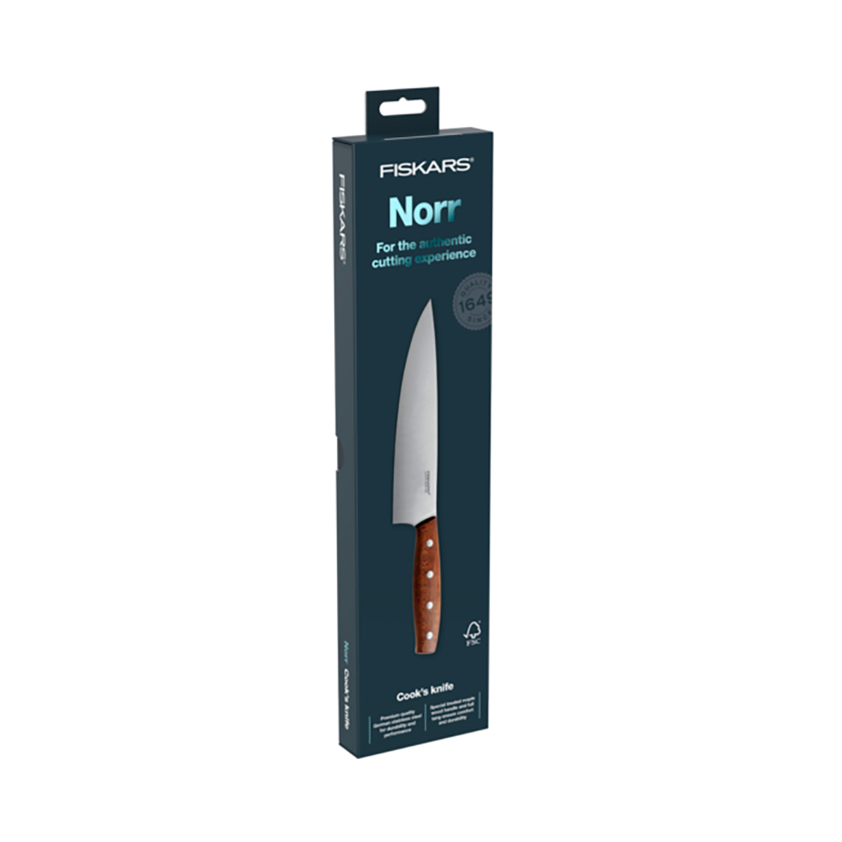 Нож поварской "norr" 20 cm (1/4) "fiskars" 1016478
