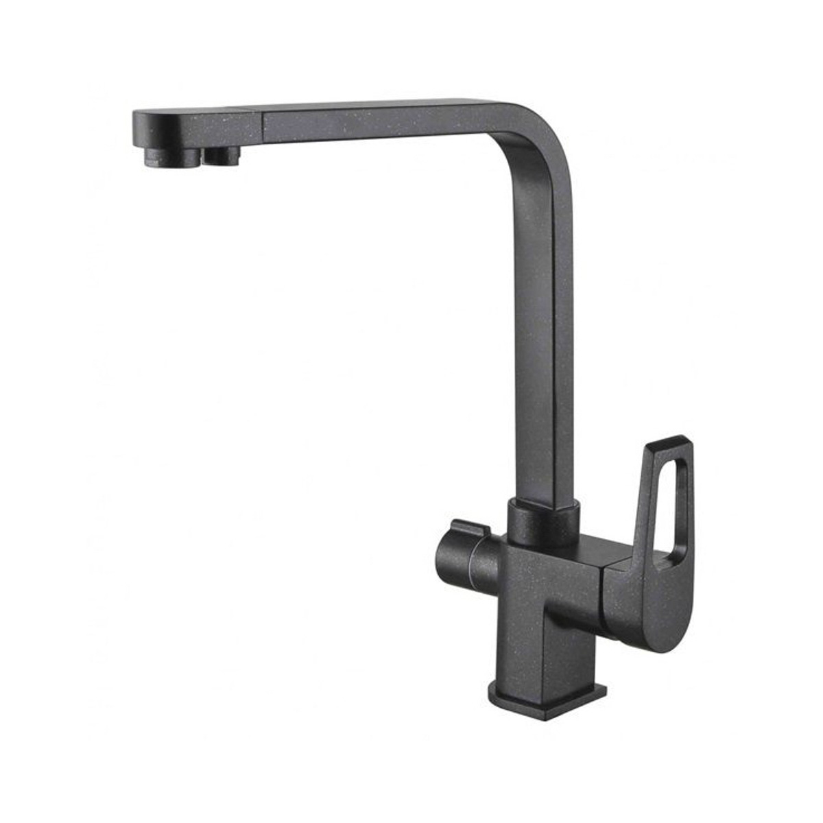 Смеситель для кухни с подключ. к фильтру питьев. воды zr 334 yf черный металлик "zorg"