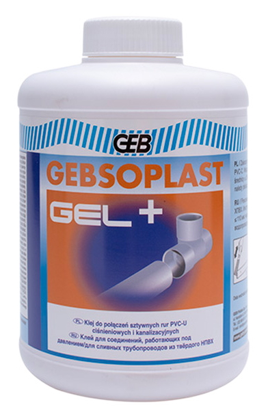 Обезжириватель (очиститель) с кисточкой Gebsoplast 1000 мл. 1 литр. для ПВХ PVC-U/C ABS