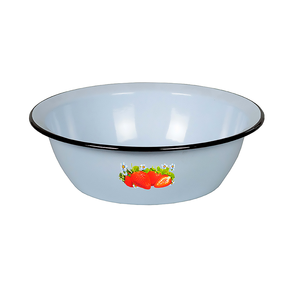 Миска эмалиров. декор. 3,5 л (1/12) "стальэмаль"  1с9с