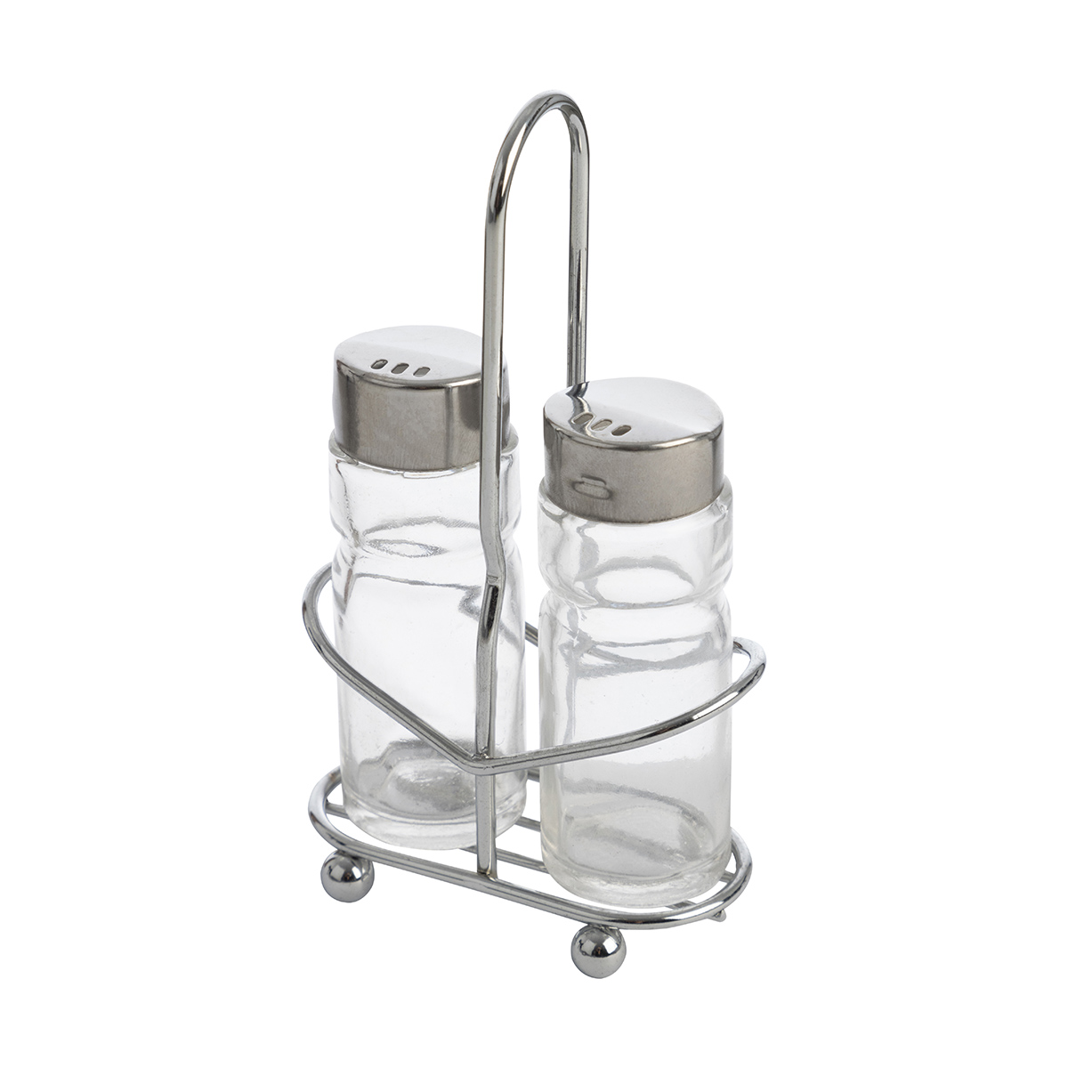 Набор "spezia" солонка и перечница на подставке (стекло, нержав.) (1/12/48) "mallony"