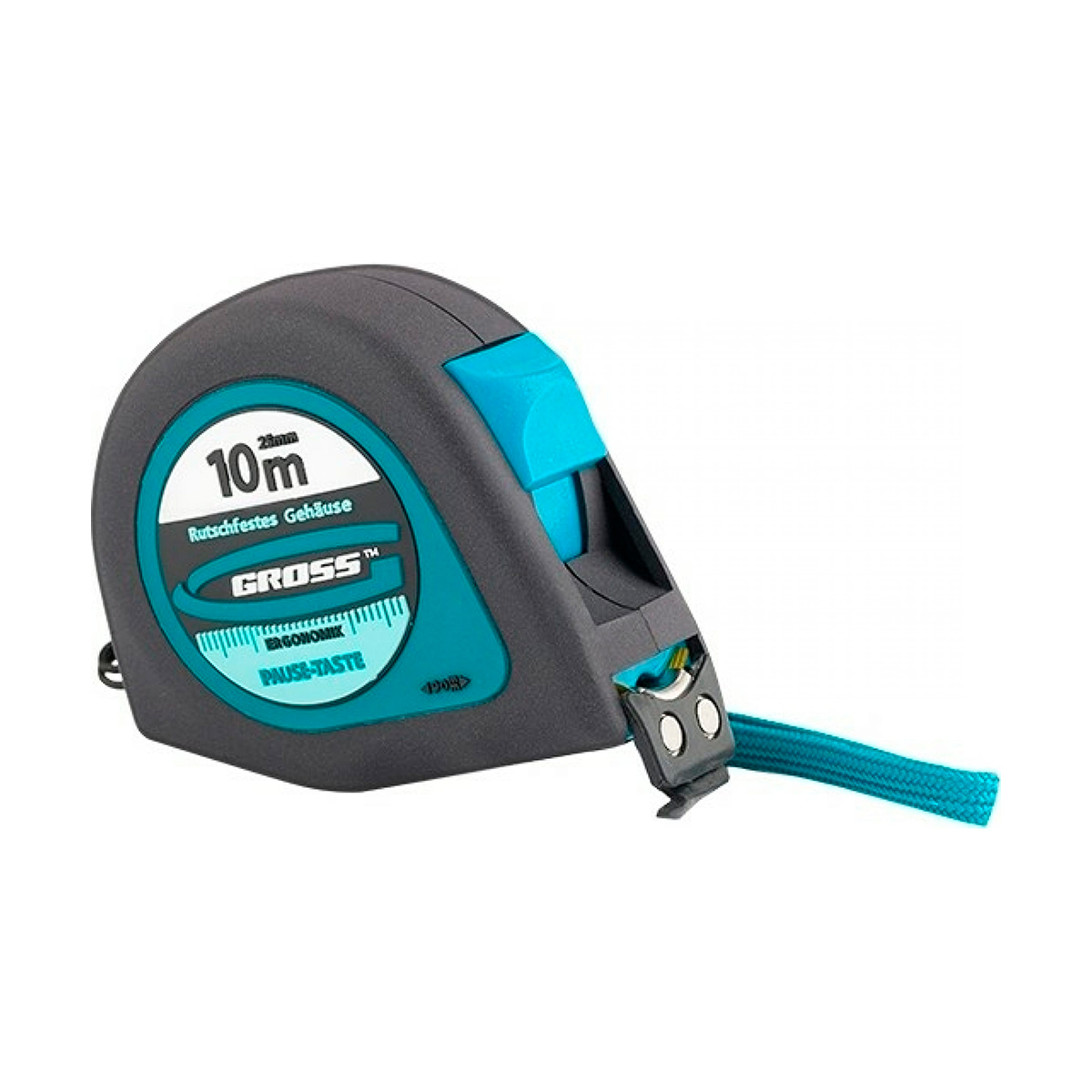 Рулетка "ergonomisch" магнитный обрезин. зацеп 10 м/25 мм (1/48) "gross"