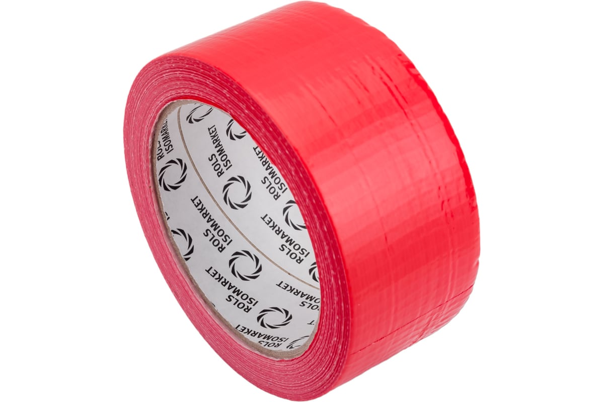 Лента самоклеящаяся 48 мм х 25 м армированная красная ENERGOPRO ROLS ISOMARKET