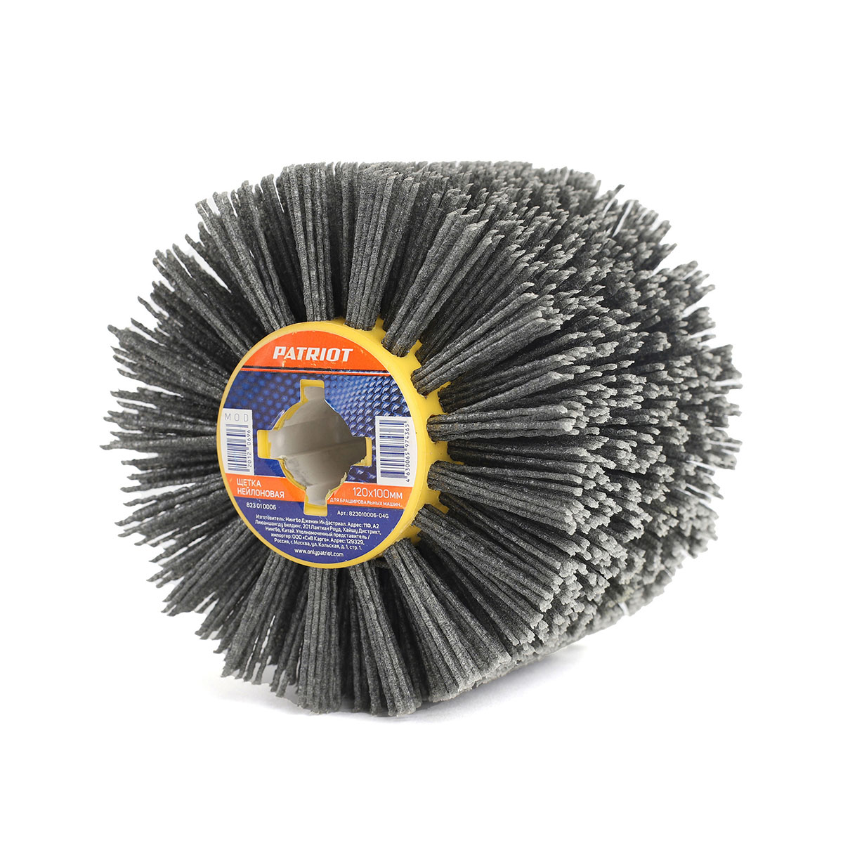 Щетка для браширов. машины нейлон. 120 х 100 мм (1/50) "patriot" 823010006