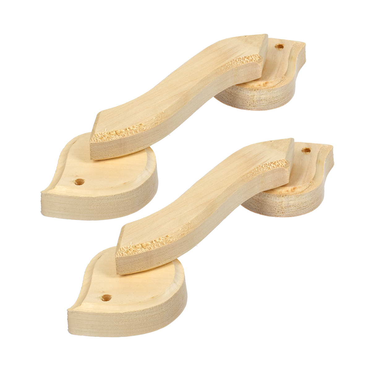 Ручка дверная "капля" 29 см (комплект 2 шт.) липа (1/15) "банные штучки" 31205