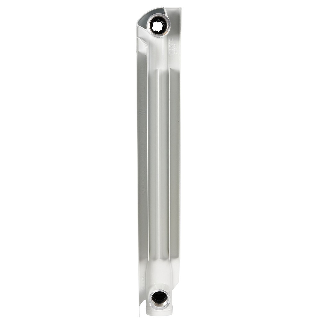 Радиатор STOUT ALPHA 500 мм 6 секций, алюминий (боковое подключение) на 10 кв.м.