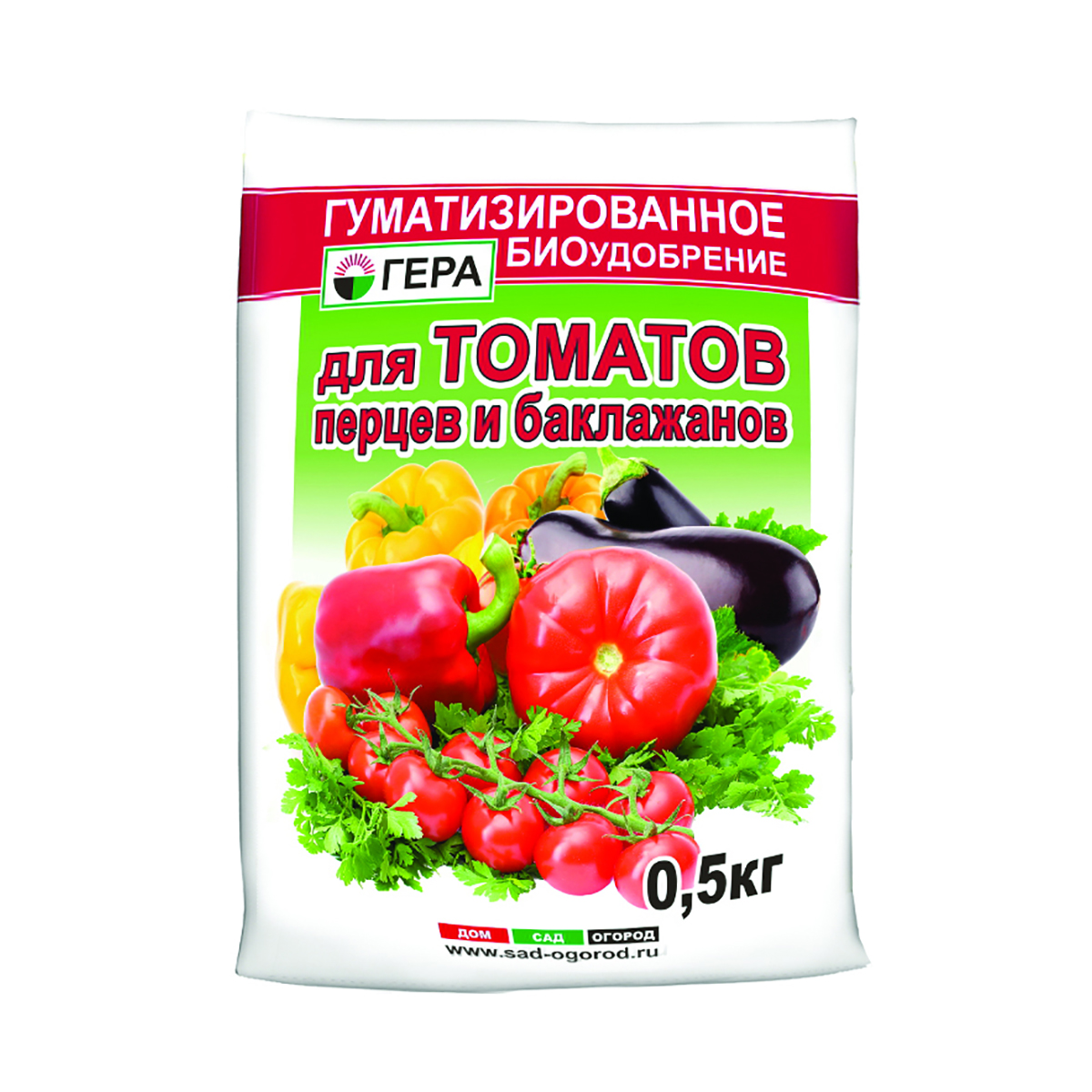 Удобрение для томатов и перцев 0,5 кг (30) "гера"