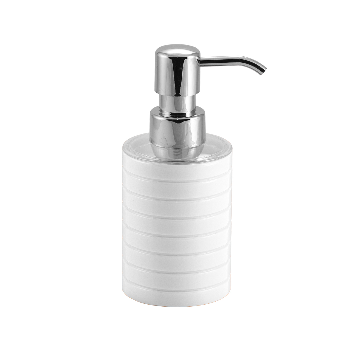 Дозатор для жидкого мыла "trento" пласт. (белый) (1/12) "swensa" swp-0680wh-a