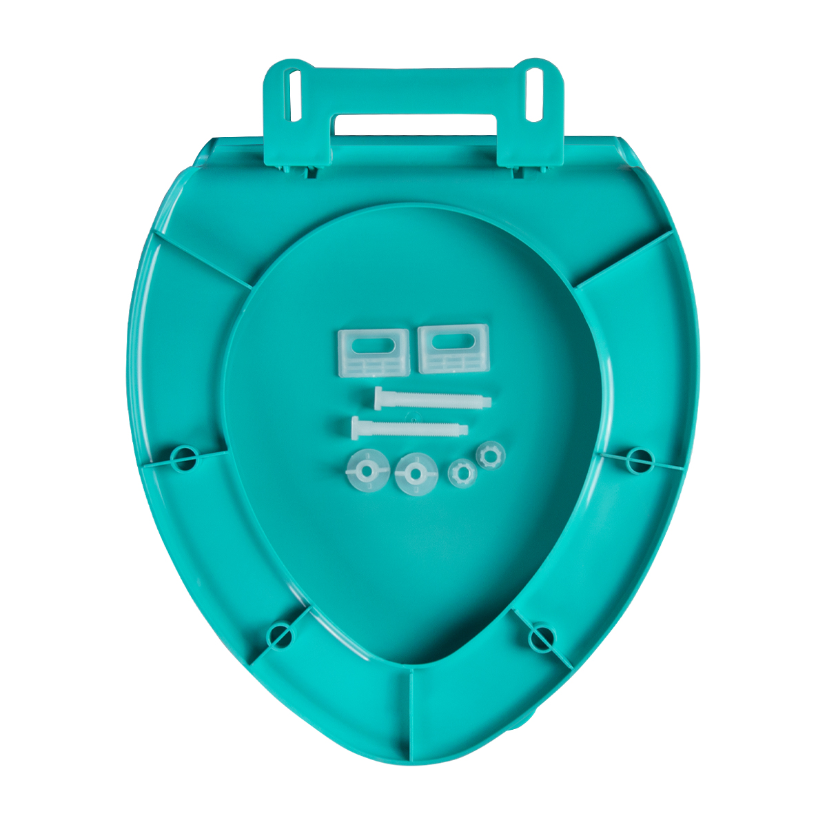 Сиденье для унитаза бирюза (1/9) "мультипласт"