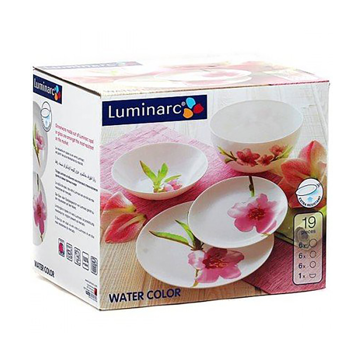 Сервиз столовый Luminarc Water Color, 19 предметов