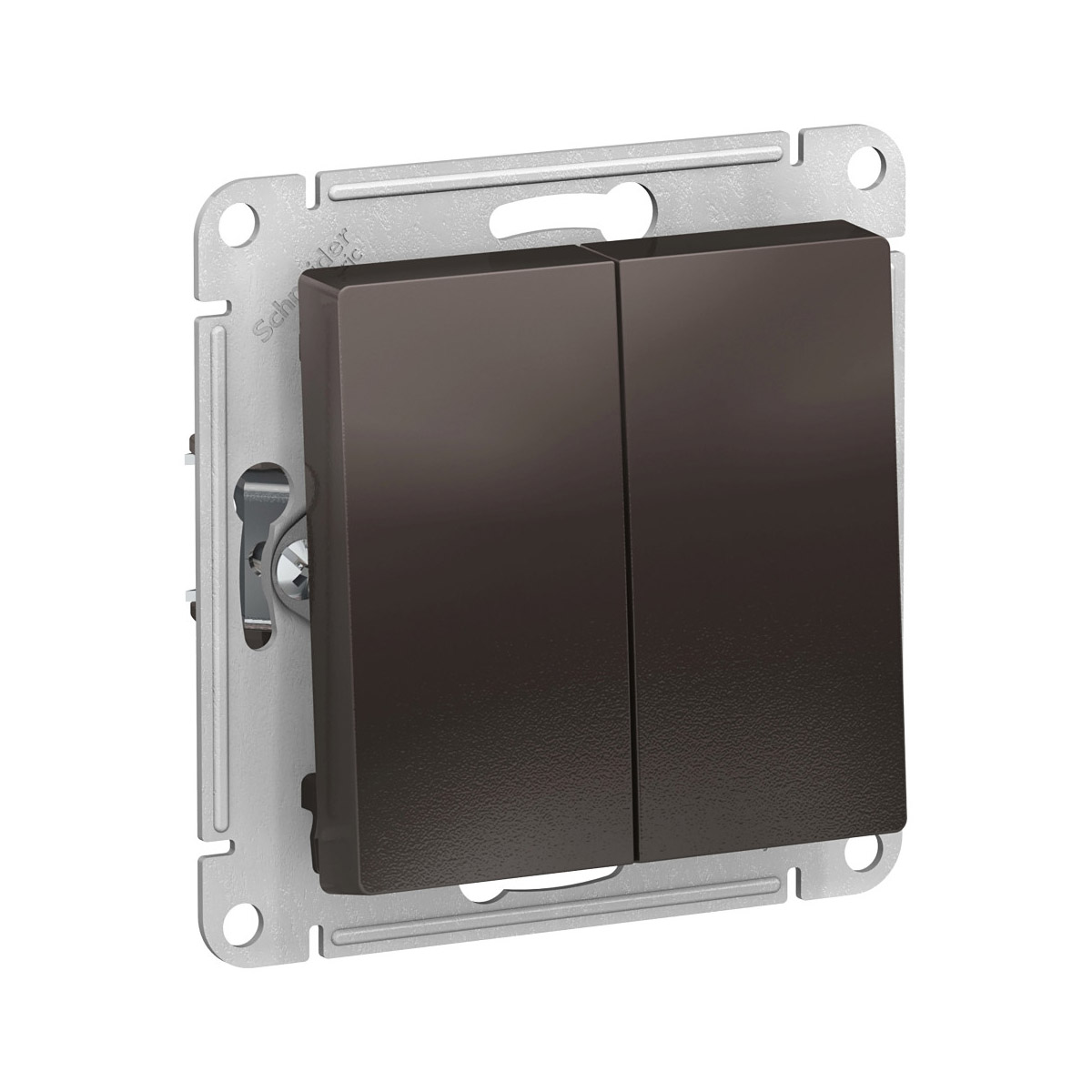 Переключатель "atlasdesign" 2-х кл. (механизм) 10а, мокко (1/10/60) "schneider"