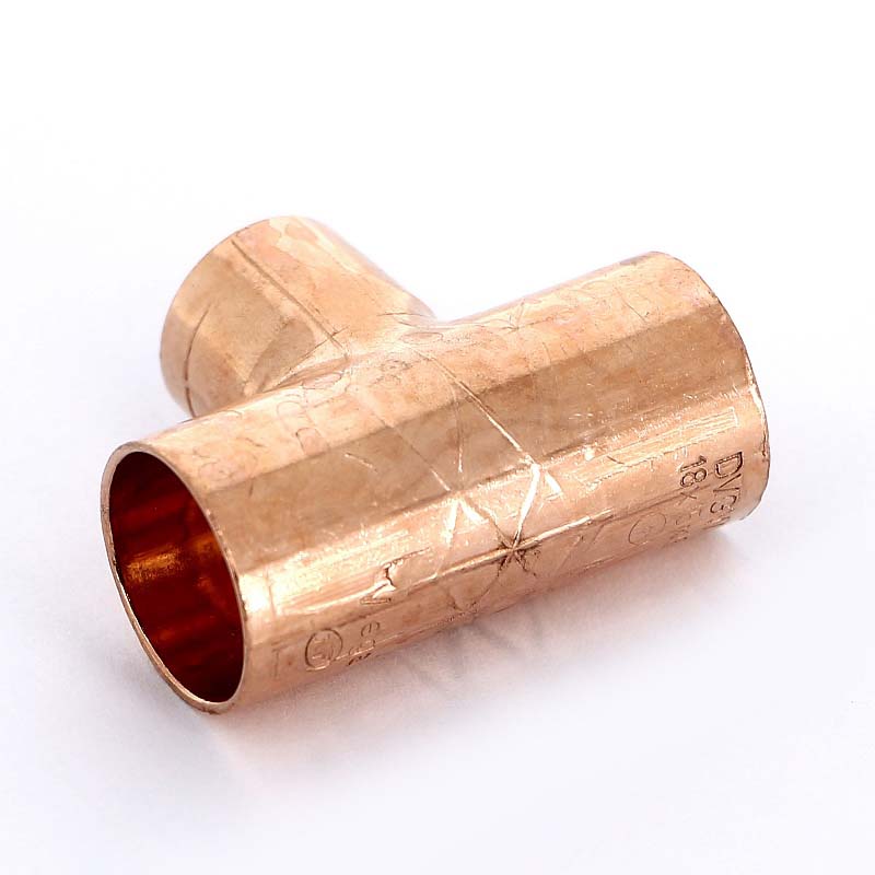 Тройник переходной под пайку 18 х 15 х 18 мм VIEGA медный