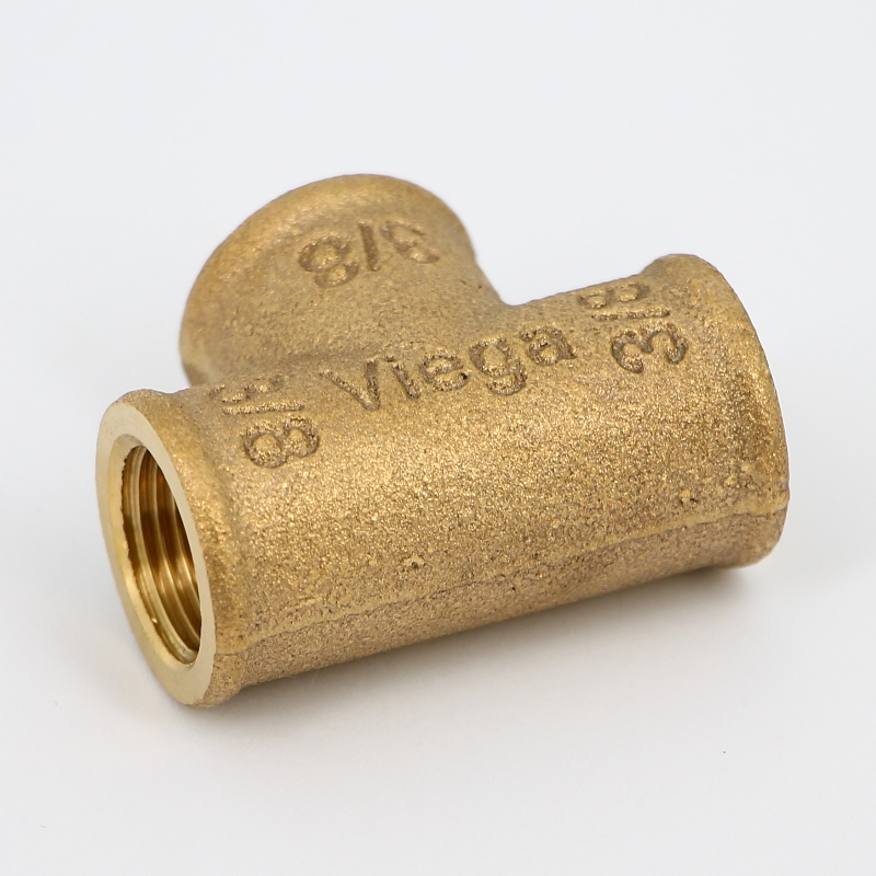 Тройник резьбовой (ВР) 3/8" бронза VIEGA (281809)